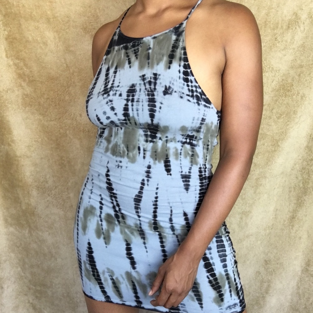 Tye Dye body con backless dress sz s/m